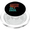 July 2020 Retro Vintage Year 2020 Gift Edizione Limitata Luglio 2020 Compleanno PopSockets PopGrip per MagSafe