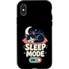 Jimbeels Custodia per iPhone X/XS Sleep Mode On Gatto