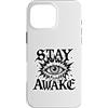 gothic eye graphic tee Custodia per iPhone 16 Pro Max Grafica Stay Awake Gothic Eye Lightning
