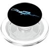 Spearfishing Freediving Pescatore subacqueo Silhouette Pesca subacquea Silhouette Pesca subacquea PopSockets PopGrip per MagSafe