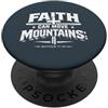 christian faith design La fede può spostare le montagne Progettazione delle Scritture cristiane PopSockets PopGrip Adesivo