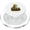 Retro Frog Gardener and Whimsical Mushro Forse per le piante forse per i segreti | Giardiniere rana retrò PopSockets PopGrip per MagSafe