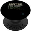 Binary Logic Studio Solo 2 cose difficili Informatica Umorismo divertente PopSockets PopGrip Adesivo