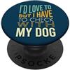 Whyitsme Design Divertente design a passeggio per cani, amante dei cani, camminatore per cani PopSockets PopGrip Adesivo