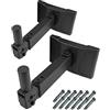BIGalleons HW-339 Supporto da parete per altoparlante a soffitto, angolo girevole, staffa di montaggio per altoparlanti orientabile e inclinabile, per sistema audio Home Surround, capacità 45,4 kg,