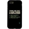 Binary Logic Studio Custodia per iPhone SE (2020) / 7/8 Solo 2 cose difficili Informatica Umorismo divertente