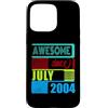 Awesome since 2004 Geburtstagsspruch Jul Custodia per iPhone 15 Pro Max 22 Anni Vintage 2004 nato Luglio Fantastico da