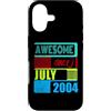 Awesome since 2004 Geburtstagsspruch Jul Custodia per iPhone 17 22 Anni Vintage 2004 nato Luglio Fantastico da