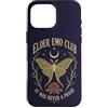Emo Moms Club Retro Designs Custodia per iPhone 16 Pro Max Elder Emo Club Goth Moth Moon Rose Umorismo alternativo