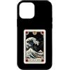 TOKYO WAVES Japanese Tarot Great Wave Ae Custodia per iPhone 12 mini The Great Wave Off Kanagawa By Night Tarocchi Card Retro