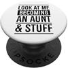 Charming Aesthetic Family Merch for Fabu Guardami Diventare E Zia E Roba PopSockets PopGrip Adesivo