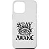 gothic eye graphic tee Custodia per iPhone 12 Pro Max Grafica Stay Awake Gothic Eye Lightning