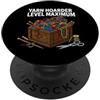 Knitting Yarn Hoarder Apparel Knitting Crochet Yarn Hoarder Level Maximum PopSockets PopGrip Adesivo