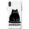 Sarcastic Cats Lovers Humor Cat Meme Kit Custodia per iPhone X/XS Gatto infastidito licenziato Sarcastico Rolling Eyes Kawaii Cat