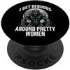 Timido Introverso Ansioso Impacciato Sin I Get Nervous Around Pretty Women PopSockets PopGrip Adesivo