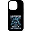 Alpha Wolf Meme Custodia per iPhone 14 Pro Micropene Divertente Uomini Inappropriati Rude Wolf Peinlich