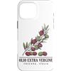 Cucina Vintage Prints Custodia per iPhone 16 Pro Max Olio Extra Vergine Toscana, Stampa Ramo d'Olivo Italia