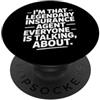 Insurance Agent Humorous Broker Vintage Divertente dicendo che sono quella leggendaria assicurazione PopSockets PopGrip Adesivo