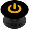 TECH NERD GAMER APPAREL Costume di Halloween con simbolo di potenza, interruttore a pulsante, per Halloween PopSockets PopGrip Adesivo