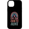 Charming Aesthetic Family Merch for Fabu Custodia per iPhone 14 Plus Estetica I'm The Crafty Aunt Boho Rainbow Heart
