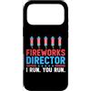 Novelty July 4th Tees Custodia per iPhone 17 Pro Max Direttore dei fuochi d'artificio I Run You Run