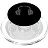 designsanddesigns Cuffie Musica Note Grafica Bianca DJ Danza Elettronica PopSockets PopGrip per MagSafe