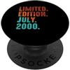 July 2000 Retro Vintage Year 2000 Gift Edizione Limitata Luglio 2000 Compleanno PopSockets PopGrip Adesivo