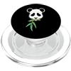 panda China animal zoo bear Himalayan ba Panda Bear mangia un piccolo ramo di bambù PopSockets PopGrip per MagSafe