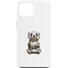 Timowo Studio Custodia per iPhone 13 Ritratto Astratto di Lontra