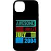 Awesome since 2004 Geburtstagsspruch Jul Custodia per iPhone 14 Plus 22 Anni Vintage 2004 nato Luglio Fantastico da