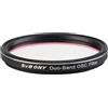 Svbony Filtro per telescopio SV220 a doppia banda, filtro per nebulosa a banda stretta H-Alfa e O-III per fotocamere a colori One-Shot, filtro per l'inquinamento luminoso per astrofotografia (5 cm)