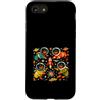 Rottweiler Astronaut Space Dogs Mid Cent Custodia per iPhone SE (2020) / 7/8 Rottweiler Astronauta Space Dogs Mid Century Retro