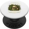 Vintage Botanical Apothecary and Dark He Se ha l'odore di menta | Erba del teschio velenoso retrò vintage PopSockets PopGrip Adesivo
