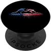 Paint Dripping Patriotic 4th of July US Wrestling Wrestler Coach Bandiera Americana USA Drip Graffiti PopSockets PopGrip Adesivo
