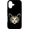 Cat Lover Gift Custodia per iPhone 17 Mystic Cat Face Orange Eyes Feline Lover
