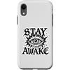 gothic eye graphic tee Custodia per iPhone XR Grafica Stay Awake Gothic Eye Lightning