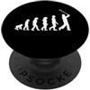 Funny Golf Beginners Evolution Funny Des Golf principianti evoluzione umana design per golfisti divertenti! PopSockets PopGrip Adesivo