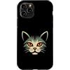 Cat Lover Gift Custodia per iPhone 11 Pro Mystic Cat Face Orange Eyes Feline Lover