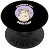 Funny Pregnancy Announcement Summer Gift Estate ragazza incinta - Annuncio di gravidanza PopSockets PopGrip Adesivo