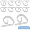 Generic Fermagli per tovaglie da esterno, clip per tavolo da picnic - 10 X piccole clip colorate per tovaglie | Tovaglie portatili multifunzionali antiscivolo per feste, picnic, matrimoni, buffet