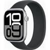 Apple Watch Series 10 Alluminio 46 mm (2024) | GPS | Argento | Solo Loop 10 | Nero