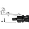 Yctze Turbo Sound Fischio, lega di alluminio Turbo Sound Fischio Silenziatore Tubo di scarico Valvola di sadatto per Fiato Simulatore Fischio Nero adatto per Accord adatto per