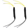 Dokeno 2 Pezzi Moto Lampeggiante Indicatore Resistenza Adattatore 12V 21W Moto LED Lampeggiante Correzione Errore Riparazione Scooter per Moto Scooter 6Ω