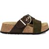 BIONATURA CIABATTA PLATFORM CON FASCIA INCROCIATA MULTY VERDE BOSCO