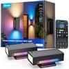 Govee Applique da Parete Esterno UpDown, 1400lm RGBICWW, IP66, 2 Pezzi | 2700K-6500K Luci Intelligenti per Portico da Esterno, 64 Scena, DIY, Matter/Alexa/Google, Veranda, Balcone, Terrazza