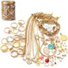 Uanqfegy Barattolo misterioso di gioielli a sorpresa 30 pezzi - Accessori moda stile vintage assortiti Orecchini Collane Anelli Artigli per capelli Regalo per le donne