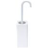 Lineabeta Portascopino Baston a bastone in ceramica / silicone bianco