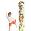 Generico Porta Peluche Organizer a Tubo | Tubo di Deposito Verticale per Giocattoli da 162 cm - Porta Bambole Trasparente a 4 Livelli Salvaspazio per Camerette, Asili e Camere da Letto