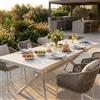 MIlani Home CAESAR - tavolo da giardino allungabile in legno massiccio di acacia