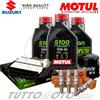 MOTUL / HIFLO / NGK Tagliando SUZUKI V-Strom 650 2007 2008 2009 2010 / 5100 10W40 + Filtri candele